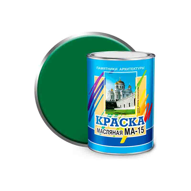 Краска масляная 0,9кг зеленая МА-15 FARBITEX (14)