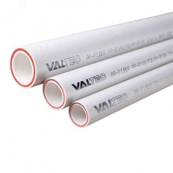  Труба 25 армированная стекловолокном PPR белая VALTEC